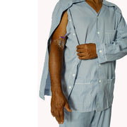 Mijamaz Snap-Front Care Top Pajamas (Irregular, Dark Spots)